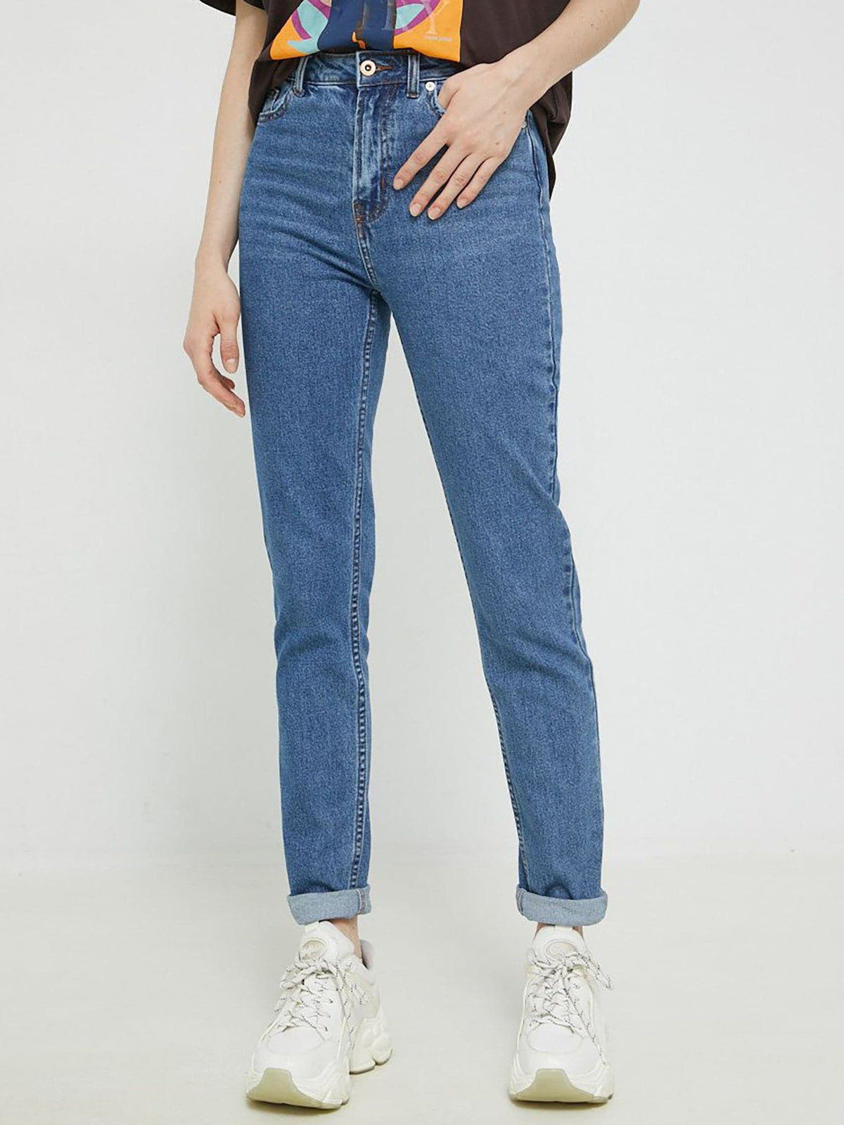 Γυναικείο παντελόνι τζιν ONLEMILY EX HW STRAIGHT DNM JEANS 15269526 | 15269526