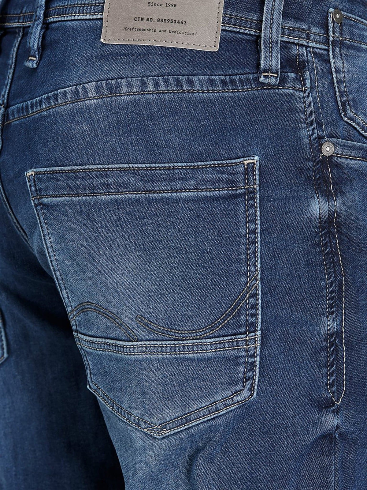 Ανδρικό τζιν slim fit με κουμπιά 12129718 | 12129718