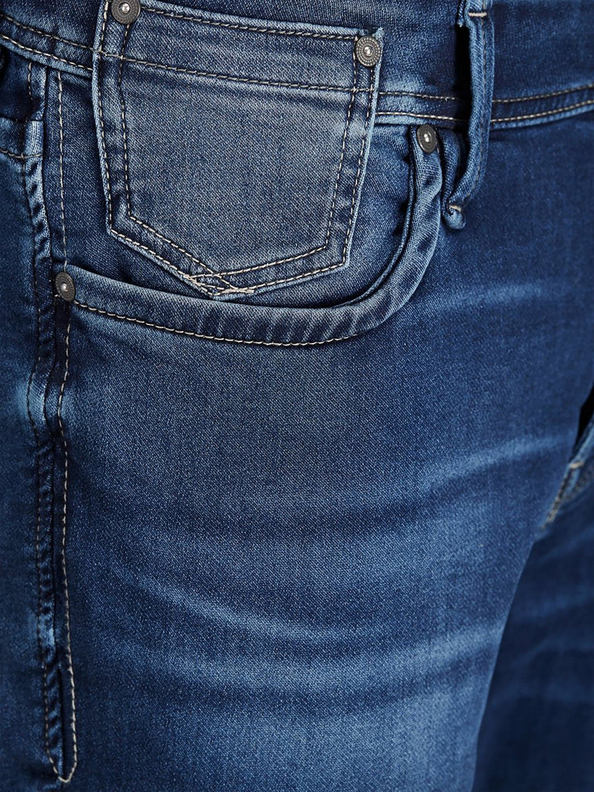 Ανδρικό τζιν slim fit με κουμπιά 12129718 | 12129718