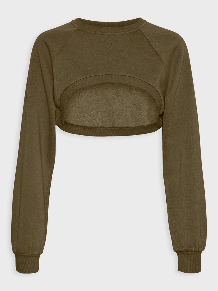 Γυναικείο φούτερ crop VMAJA LS CREOPPED SWEAT JRS 10257432 | 10257432