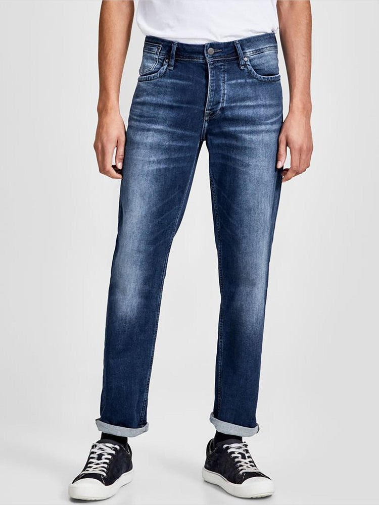 Ανδρικό τζιν slim fit με κουμπιά 12129718 | 12129718