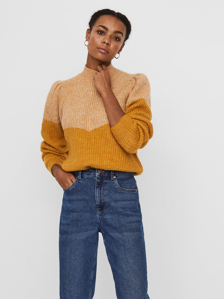 Γυναικεία μπλούζα VMKYLIE LS HIGHNECK BLOCK BLOUSE 10248757 | 10248757
