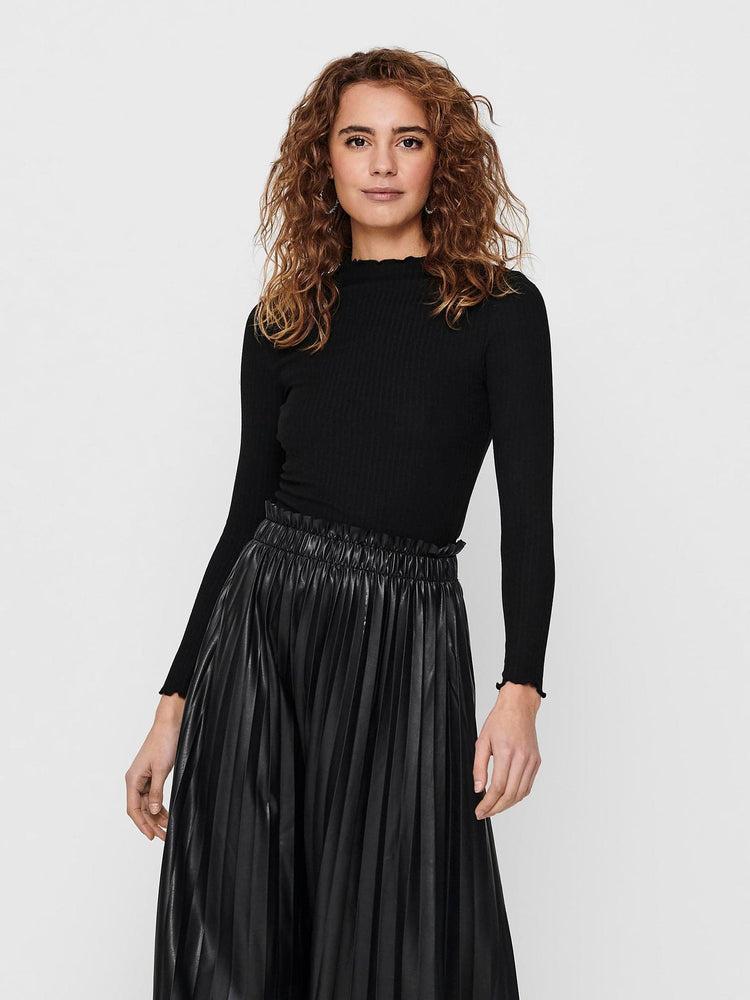 Γυναικεία μπλούζα ριπ  ONLEMMA L/S HIGH NECK TOP NOOS JRS 15180040 | 15180040