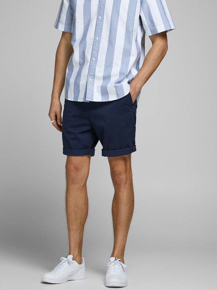 Ανδρική καπαρντινέ βερμούδα chinos JPSTBOWIE SHORTS SOLID SN MID 12165604 | 12165604
