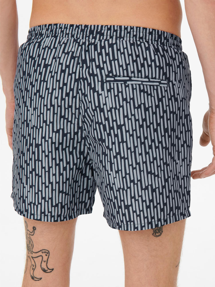 Ανδρικό μαγιό ONSTED SWIM STRIPE PRINT GW 22021835 | 22021835