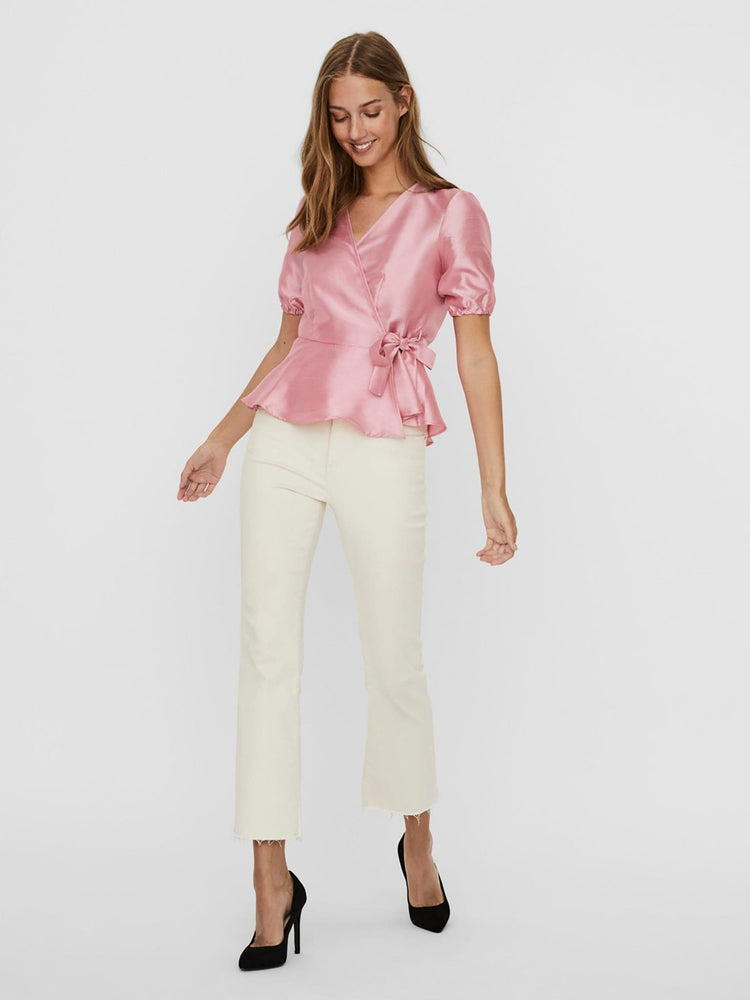 Γυναικεία μπλούζα κρουαζέ VMMAYA S/S WRAP TOP 10239864 | 10239864