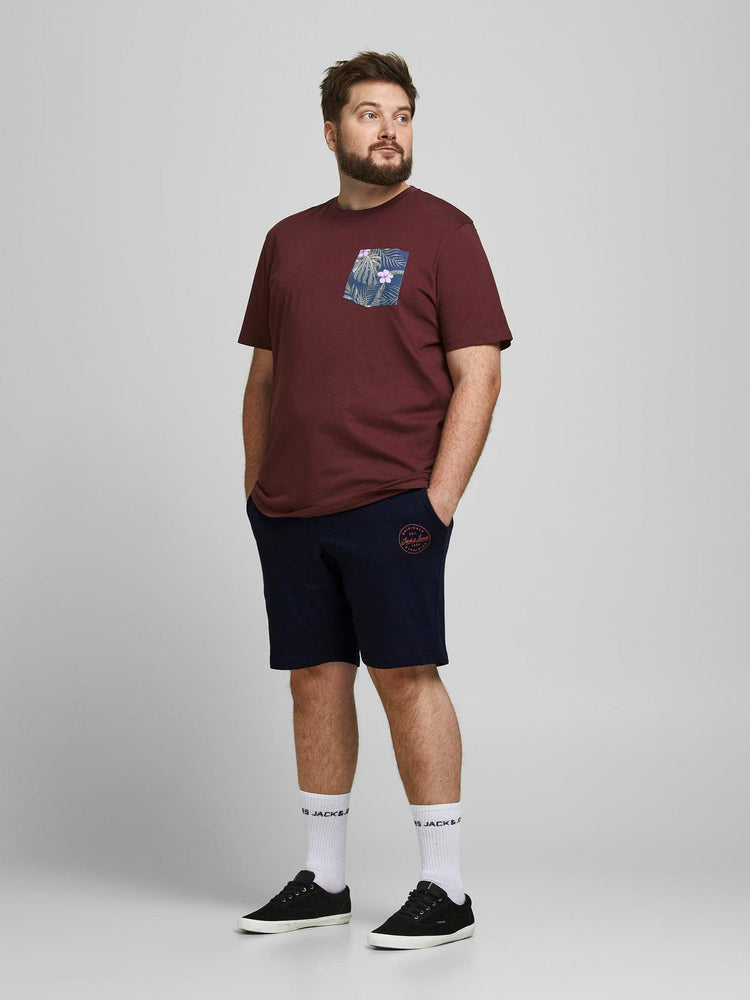 Ανδρική βερμούδα plus size JPSTSHARK JJSWEAT SHORTS 12187092 | 12187092