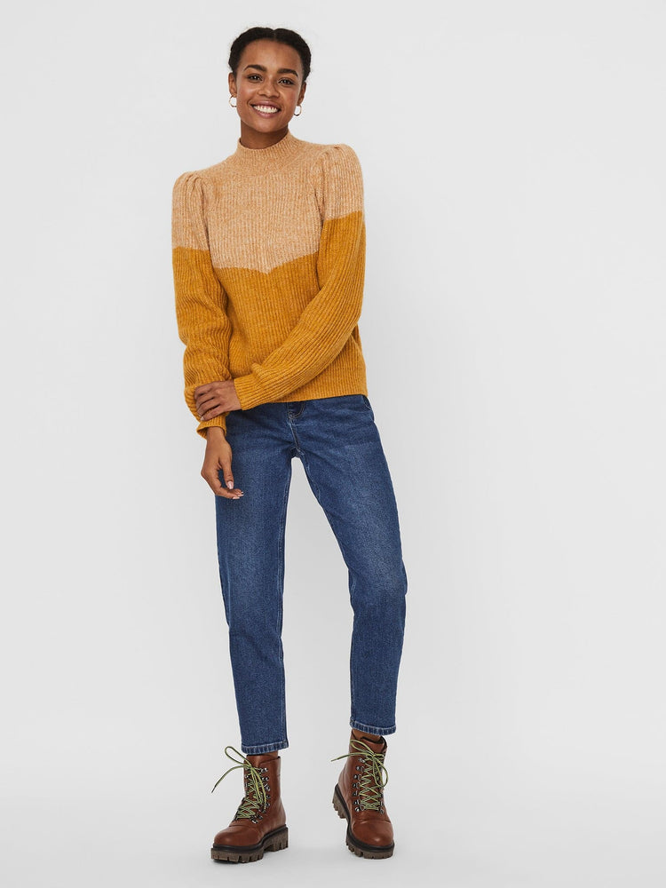 Γυναικεία μπλούζα VMKYLIE LS HIGHNECK BLOCK BLOUSE 10248757 | 10248757